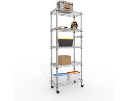 Triumpunpre 5-laags metalen rek 30x60x154,4 cm voor garage en keuken