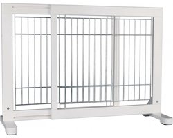 Trixie - Afsluithek - Uitschuifbaar - Wit - 65-108X61 cm