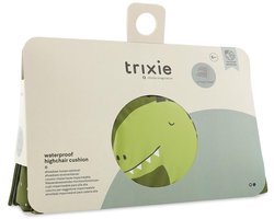 Trixie Afwasbaar Kussen Eetstoel - Mr. Dino - Makkelijk Afwasbaar - Past op Tripp Trapp stoel - Kinderstoel Verkleiner - Groen