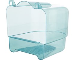 Trixie - Badhuis Halfrond - Transparant - Blauw - 17X15X16 cm