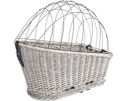 Trixie - Fietsmand - Bagagedrager - Met Rooster - Grijs - 55X35X49 cm