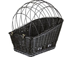 Trixie - Fietsmand Met Draadkoepel - Achterop - Zwart - 35X49X55 cm