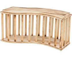Trixie - Hooiruif met deksel - Gevlamd hout - 37X13X19 CM