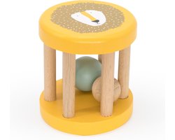 Trixie Houten Ronde Rammelaar - Mr. Lion- Eerste speelgoed baby - Kraamcadeau - Voor Jongens & Meisjes