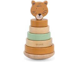 Trixie Houten Stapeltoren - Mr. Lion - Houten stacking toy - Educatief speelgoed - Voor Jongens & Meisjes - Leeuw