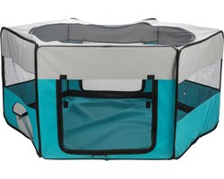 Trixie - Indoor Knaagdierren - Turquoise / Grijs - 150 x 65 cm