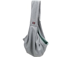 Trixie Junior Hondentas - Buikdrager Lichtgrijs / Mintgroen - Hele Kleine Honden - 60x22x20 cm