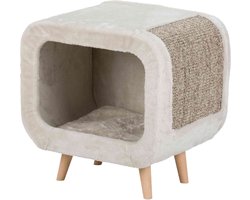 Trixie - Kattenhuis - Alicia Relax Huis - Lichtgrijs/Grijs Gemêleerd - 48X48X38 cm