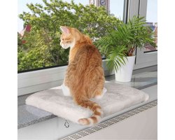 Trixie - Kattenmand Plateau - Vensterbank - Lichtgrijs - 51X36 cm