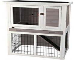 Trixie Natura Konijnenhok Met Ren Grijs / Wit