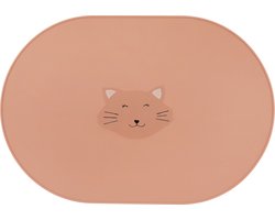 Trixie Placemat Kinderen - Mrs. Cat- van Siliconen - Ook geschikt als Knutselmat of Tekenmat - van Siliconen - Geschikt voor de Vaatwasser