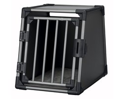 Trixie - Reisbench Hond - Vervoersbox Aluminium Grafiet - M - 74X55X61 cm