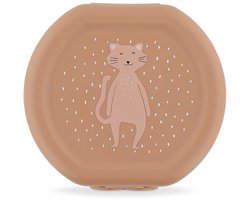 Trixie Set van twee snackdoosjes met clip - Mrs. Cat - Makkelijk te openen – BPA-vrij – Voor School en Onderweg