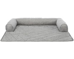 Trixie Sofa Mand Nero met Meubelbeschermer – Grijs, Quiltpatroon