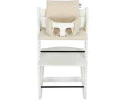 Trixie Stoelverkleiner - Bliss Beige - Perfect voor Stokke TrippTrapp - Eetstoelkussen - Beige