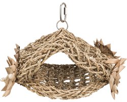 Trixie - Vogel Speelgoed - Tent Zeegras - Hangend - 19X22 cm
