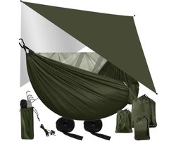 Trizand Outdoor Hangmat met Muskietennet en Tarp – tot 250 kg
