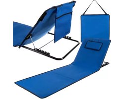 Trizand Strandmat met Rugleuning en Kussen - Ultiem Strandcomfort