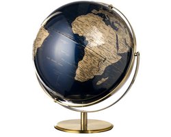 Troika JURI LIGHT FLEX Wereldbol met verlichting - Dimbare SOMPEX LED Globe - Oplaadbaar - Blauw