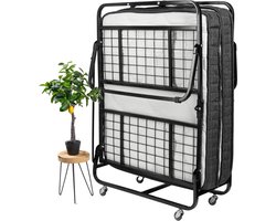 Troonz® Logeerbed MIlano 80x200 cm – Vouwbed met Matras - Opklapbed 1 persoons