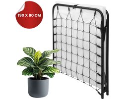 Troonz® Logeerbed Siena Deluxe 80x190 cm - Campingbedje met Matras - Spiraalbodem