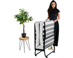 Troonz® Luxe Logeerbed Morena 90x200 cm – Eenpersoons Opklapbed - incl. Luxe Matras - Vouwbed