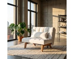Troonz Luxe Slaapstoel Amalfi 100x200 – Inklapbare Slaapbank - Zetelbed – Slaapfauteuil 1 Persoon – Tot 150 kg Draagvermogen