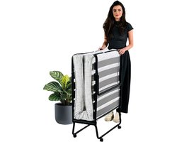 Troonz® Opklapbed Morena 90x200 cm – Vouwbed met Matras - Opklapbed 1 persoons - Logeerbed