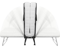 Troonz Opklapbed Verona 80x200 cm – Logeerbed Eenpersoonsbed | Vouwbed met Ergonomisch Matras & Lattenbodem | Incl. Beschermhoes