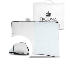 Troonz Ruglsaap Hoofdkussen Livorno Three - Verstelbaar Hoofdkussen - Voor Rugslapers - Traagschuim Kussen