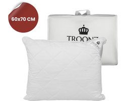 Troonz® Six Bamboe hoofdkussen - 60 x 70 cm - Verkoelend Hoofdkussen Nekklachten - Bamboe Hoofdkussens - Ergonomisch Kussen