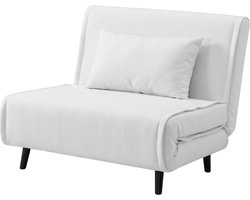 Troonz Slaapstoel Lucca Light 100x192 – Inklapbare Slaapbank – Verstelbare Rugleuning – Slaapfauteuil 1 Persoon – Tot 120 kg Draagvermogen