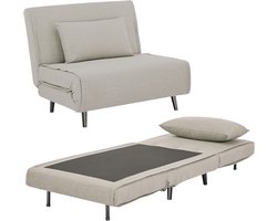 Troonz Slaapstoel Lucca Light 100x192 – Inklapbare Slaapbank - Zetelbed – Verstelbare Rugleuning – Slaapfauteuil 1 Persoon – Tot 120 kg Draagvermogen