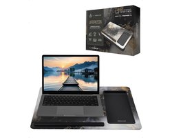 TrueLogic Alpha Laptop standaard - Laptoptafel - Bedtafel - Laptopkussen - Laptopstandaard - Voor laptops t/m 17 inch - Midnight Glow