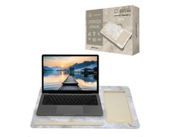 TrueLogic Alpha Laptop standaard - Laptoptafel - Bedtafel - Laptopkussen - Laptopstandaard - Voor laptops t/m 17 inch - Pearly Sands