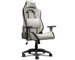Trust GXT 723B Ruya Fabric - Ergonomische Gamestoel - 3D-armleuningen - Ademende Stoffen Bekleding - Tot 150 kg - Beige
