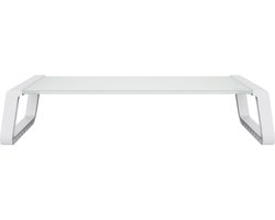 Trust Monta - Monitor standaard - Verhoger - Glas - Wit