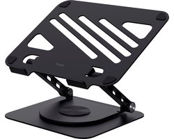Trust Zeff - Laptop Standaard - Metaal - Verstelbaar en Opvouwbaar - 360 graden draaibaar - 10 t/m 16 inch