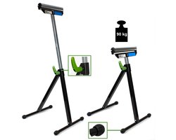 TRUTZHOLM - Rolbok - 90 kg - In hoogte verstelbaar 67-109 cm - Inklapbaar - Snelsluiting - Werkplaats - Staal