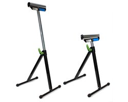 TRUTZHOLM - Rolbok - Set van 2 - 90 kg - In hoogte verstelbaar 67-109 cm - Inklapbaar - Snelsluiting - Werkplaats - Staal