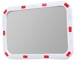 TRUTZHOLM Verkeersspiegel Hoekig 40x60cm - Heavy Duty Veiligheidsspiegel Groothoek - Buiten Uitrit Spiegel Wandmontage