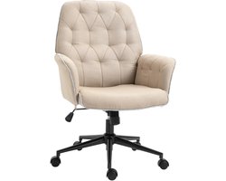 TRUUSK Ergonomische Bureaustoel Met Schommelfunctie - In Hoogte Verstelbaar - 360° Draaibare Wielen - Comfortabel Schuim - 66 x