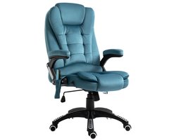 TRUUSK Massagestoel Directiestoel Met Massagefunctie - Ergonomisch - In Hoogte Verstelbaar - Draaibaar - Gamingstoel -