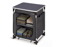TRVLMORE Campingkast - Campingkeuken - 70KG Draagvermogen - Aluminium Frame - Inklapbaar - Incl. Draagtas - 50x60x72CM - Grijs