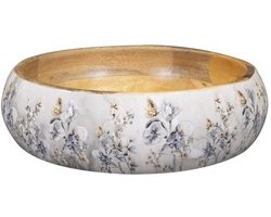TS Collection - Bowl Moonlight meadow - 25x6 - Metaal & Epoxy - Exclusieve woonitems voor binnen - Handgemaakt - Unieke print - Designed by Lammie