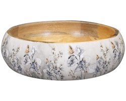 TS Collection - Bowl Moonlight meadow - 31x8 - Metaal & Epoxy - Exclusieve woonitems voor binnen - Handgemaakt - Unieke print - Designed by Lammie