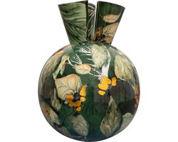 TS Collection - Tulpenvaas Bee green - 33x40 - Metaal & Epoxy - Exclusieve woonitems voor binnen - Handgemaakt - Unieke print - Designed by Lammie