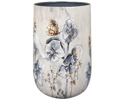 TS Collection - Vaas Designed by Lammie - Moonlight meadow - 16x26 - Metaal & Epoxy - Exclusieve woonitems voor binnen - Handgemaakt - Unieke print - Designed by Lammie