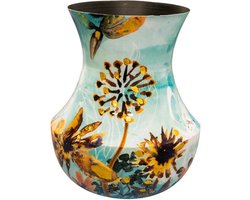 TS Collection - Vaas Fresia fresh - 20x24 - Metaal & Epoxy - Exclusieve woonitems voor binnen - Handgemaakt - Unieke print - Designed by Lammie