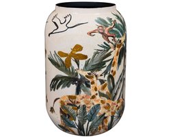 TS Collection - Vaas Safari dream - 30x42 - Metaal & Epoxy - Exclusieve woonitems voor binnen - Handgemaakt - Unieke print - Designed by Lammie
